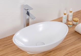 Раковина накладная BelBagno 52см белая  BB1147